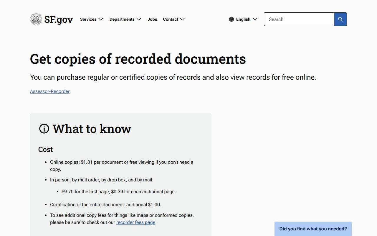 San Francisco people search property records portal